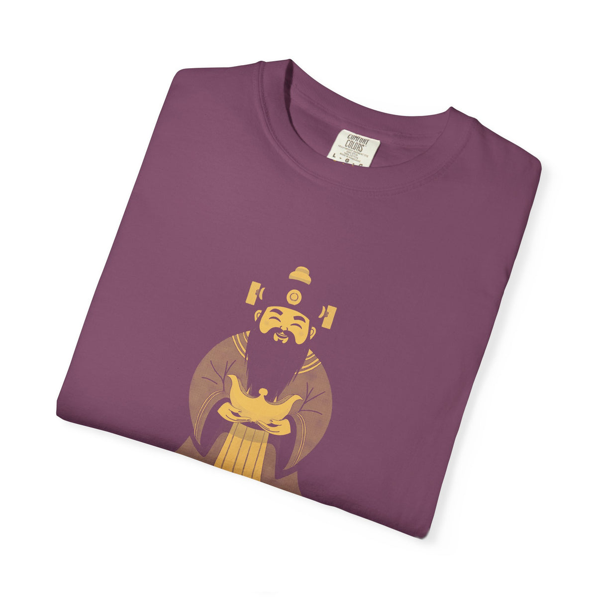 Caishen: The Civil God of Wealth — Garment-Dyed One-Ink Tee