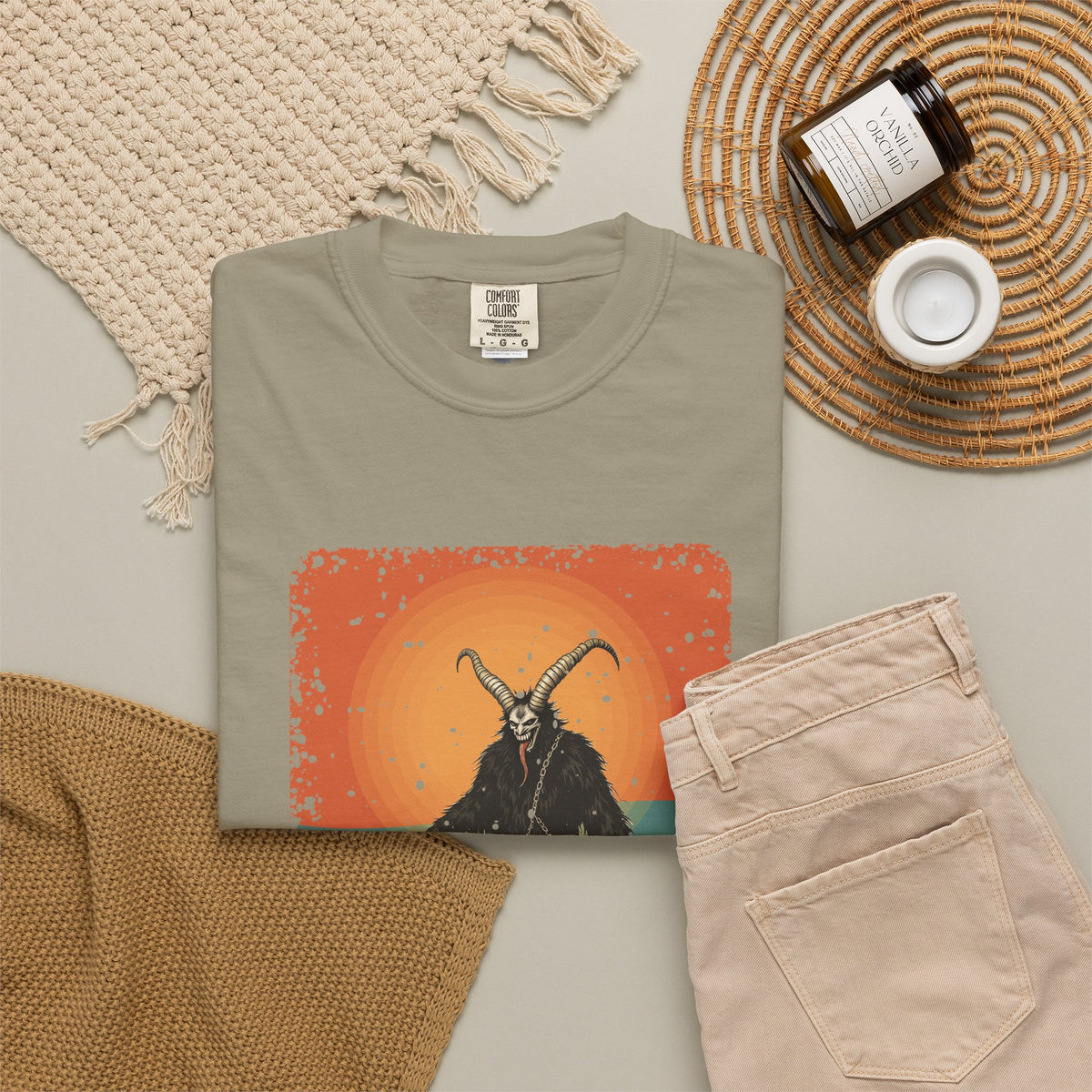 Krampus: Driver of Winter Spirits — Garment-Dyed T-Shirt