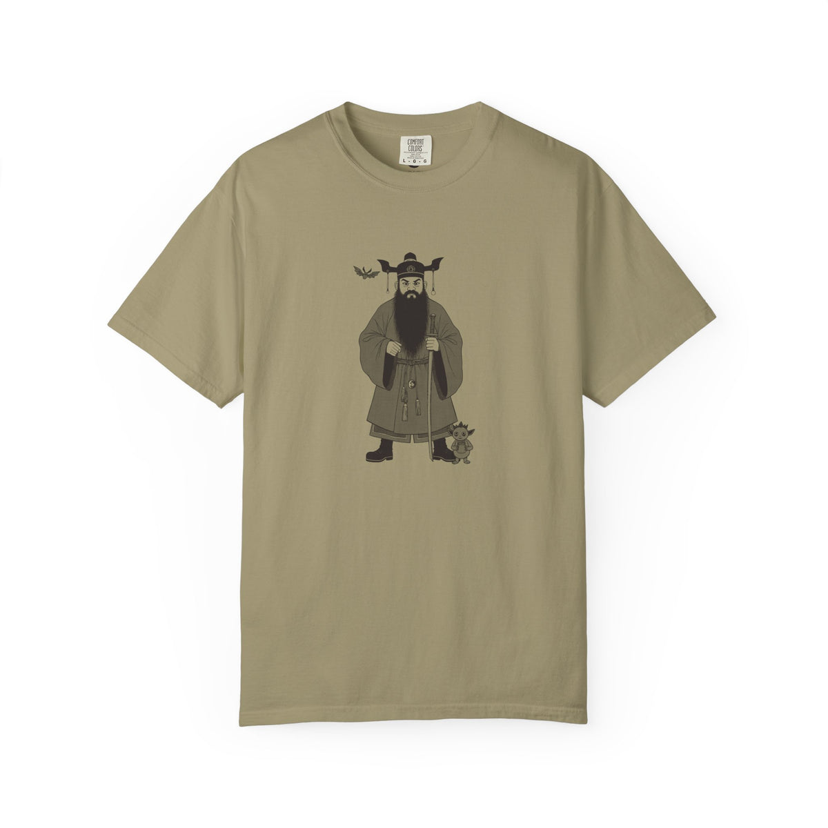 Zhong Kui: The Demon Queller — Garment-Dyed One-Ink Tee