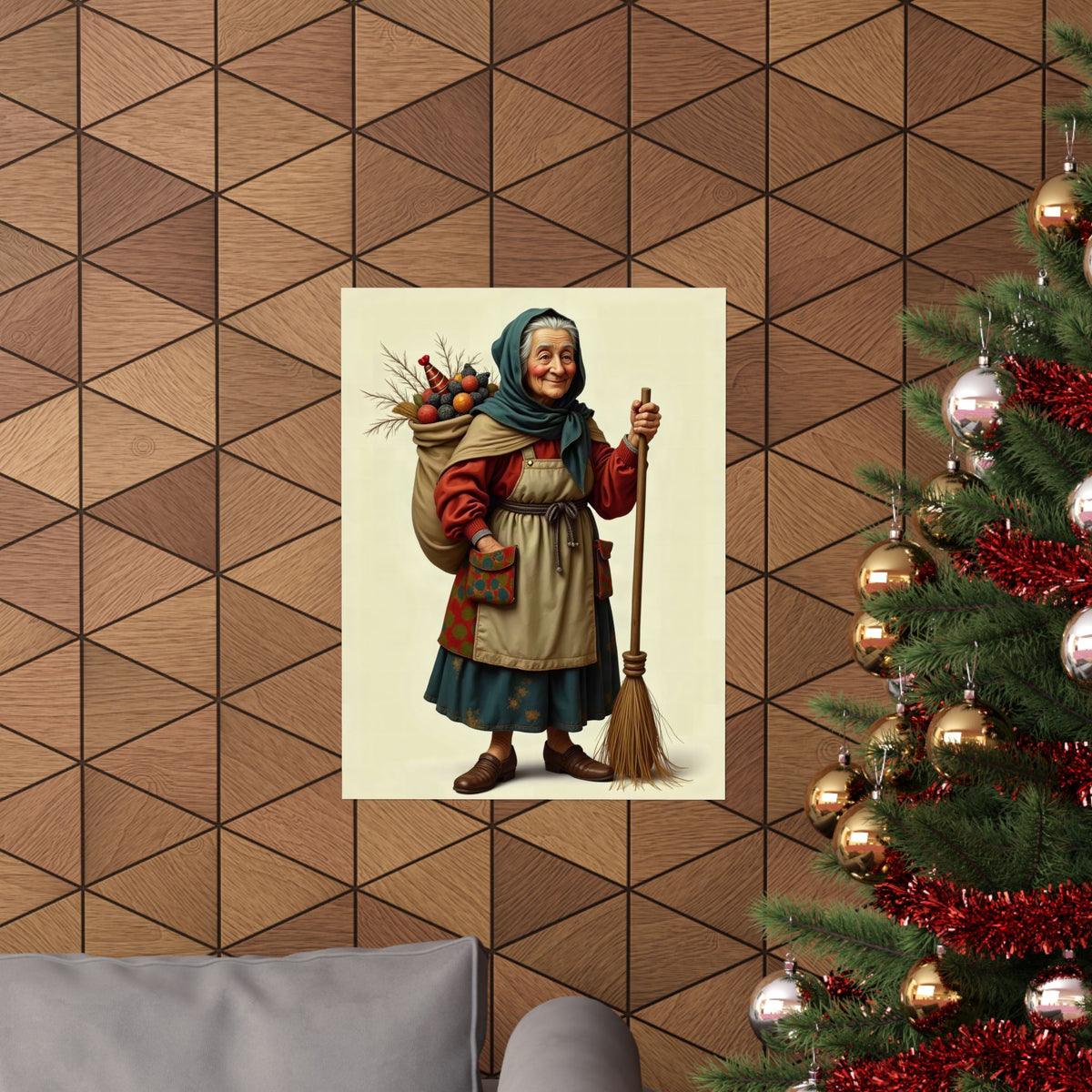 La Befana: Comes by Night in Broken Shoes — Art Print