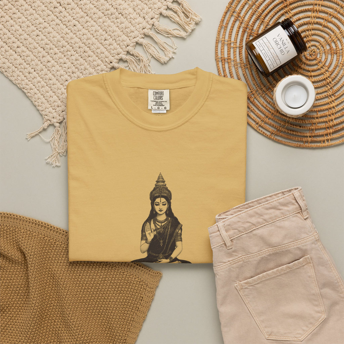Parvati: Aparna, Who Refused Even a Leaf — Garment-Dyed One-Ink Tee