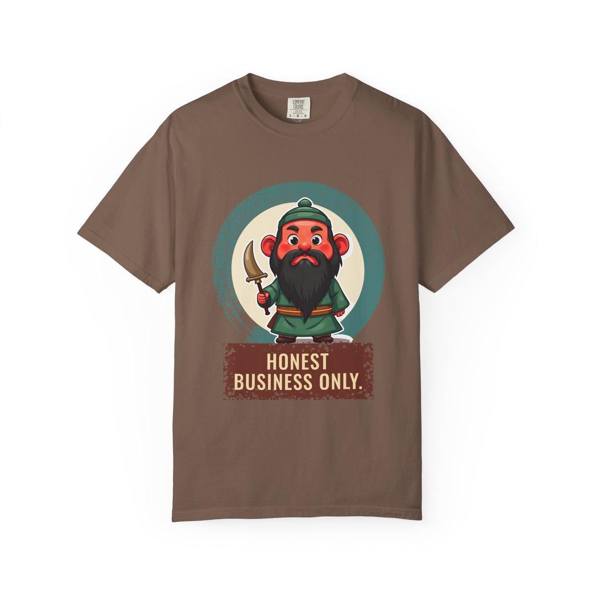 Guan Gong · “Honest business only.” — Garment-Dyed T-Shirt