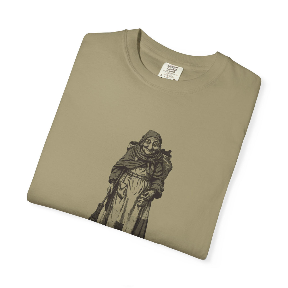 La Befana · “Sweep the old year out.” — Garment-Dyed One-Ink Tee