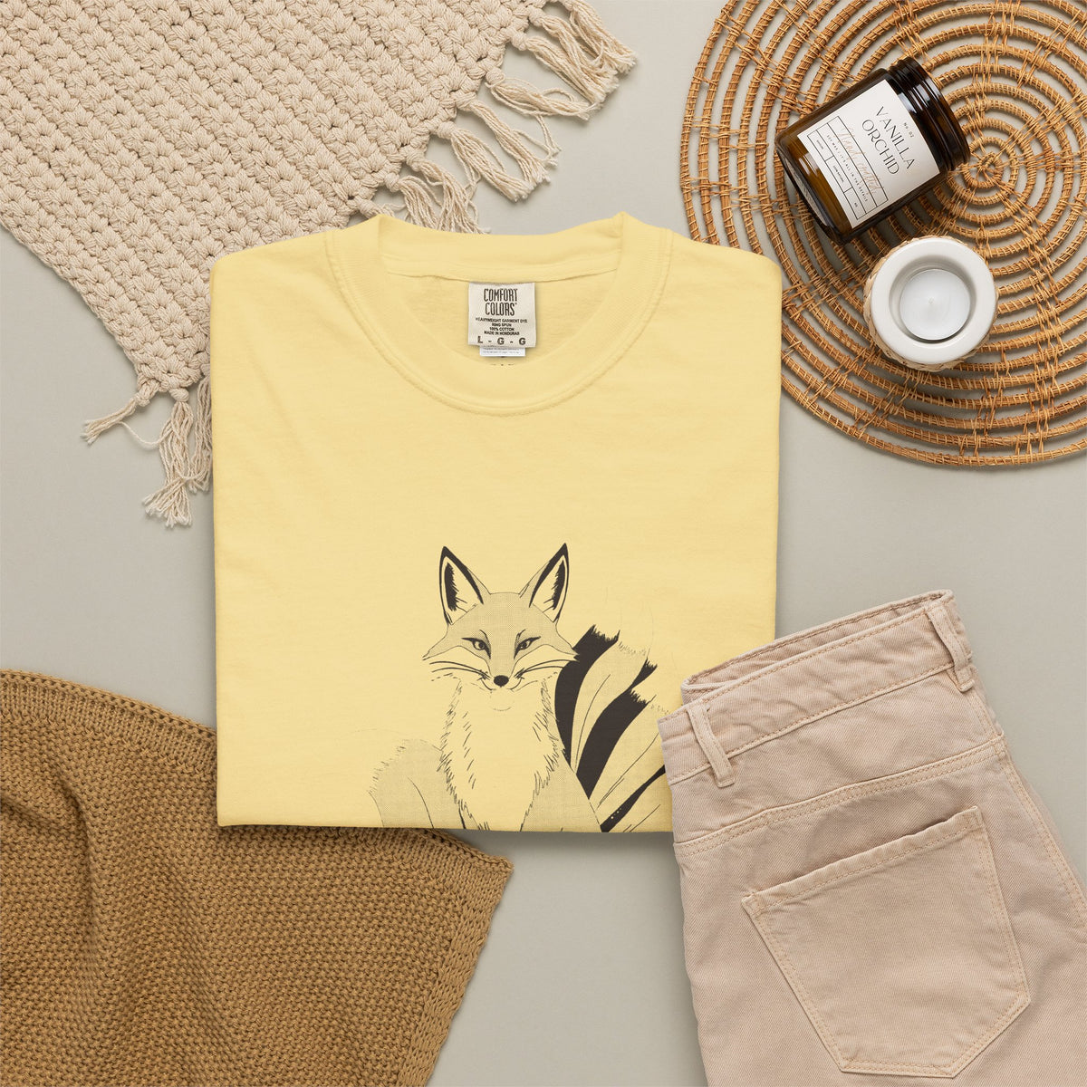 Kitsune · “Fox wedding weather.” — Garment-Dyed One-Ink Tee