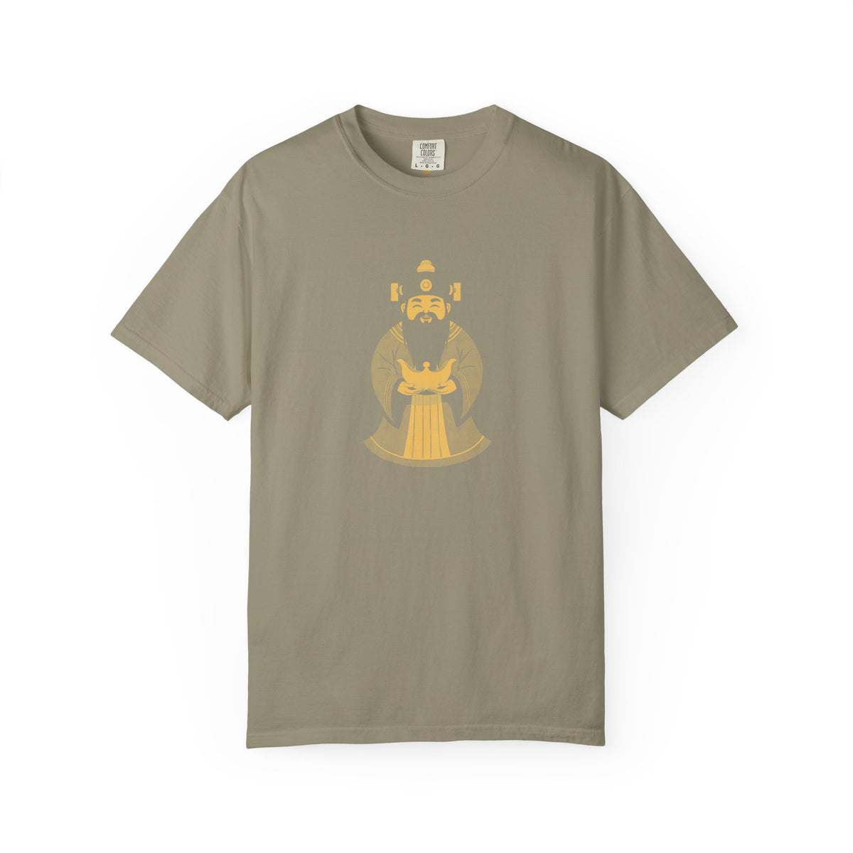 Caishen: The Civil God of Wealth — Garment-Dyed One-Ink Tee