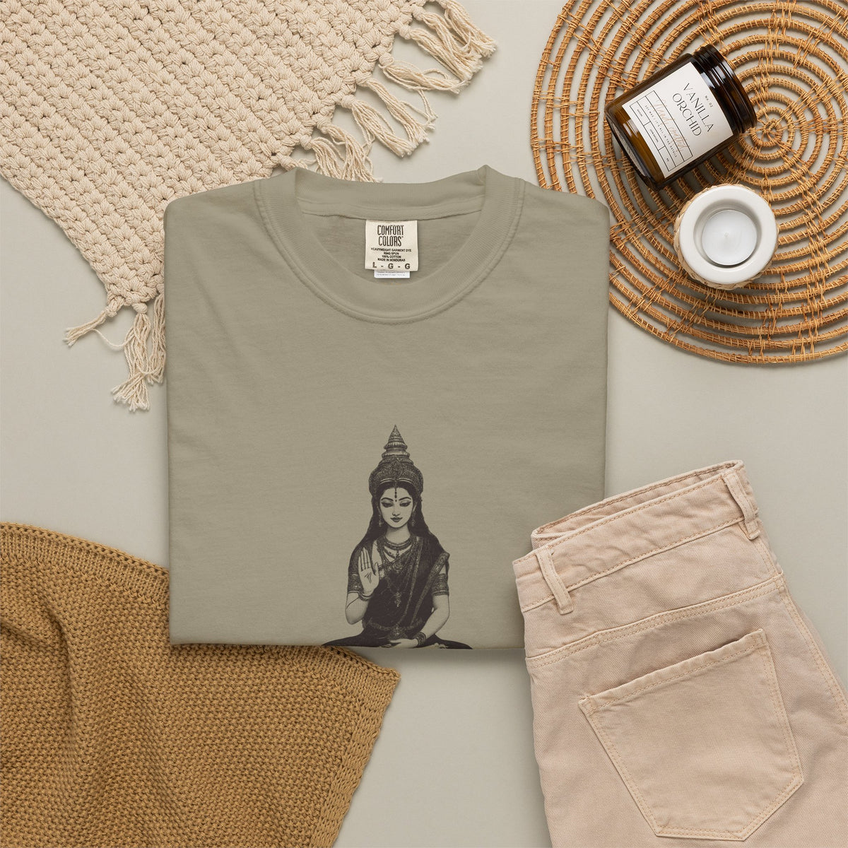 Parvati: Aparna, Who Refused Even a Leaf — Garment-Dyed One-Ink Tee
