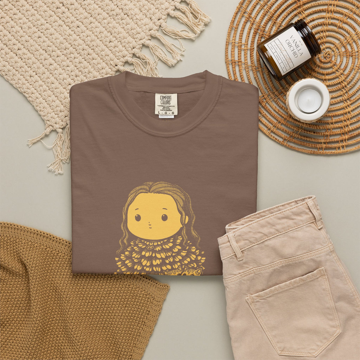 Freyja · “The original cat lady.” — Garment-Dyed One-Ink Tee