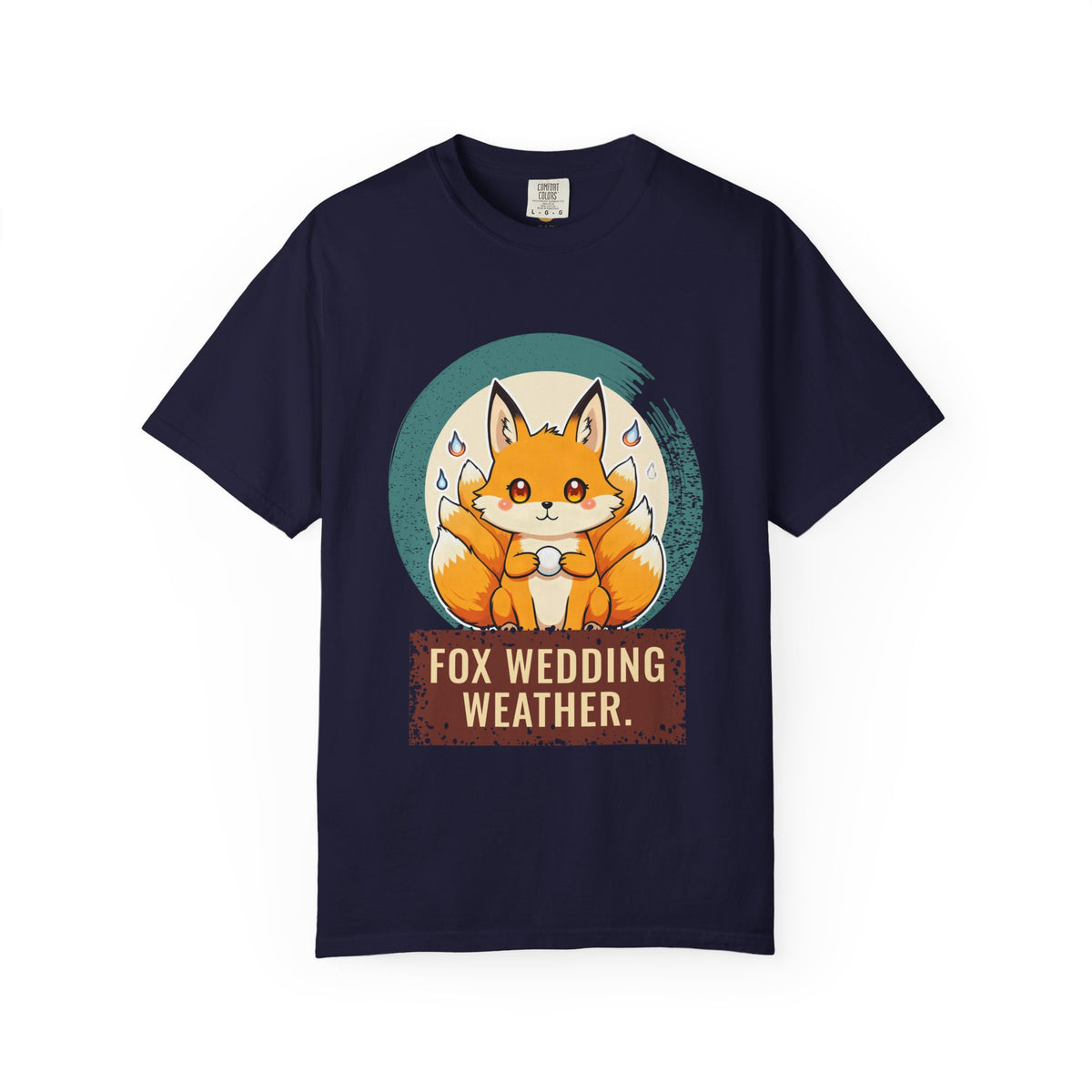 Kitsune · “Fox wedding weather.” — Garment-Dyed T-Shirt