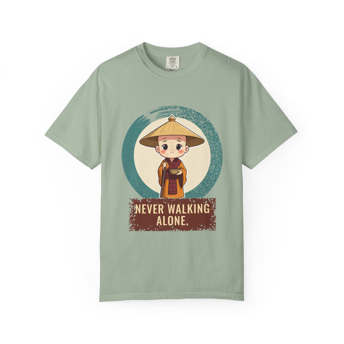 Kōbō Daishi · “Never walking alone.” — Garment-Dyed T-Shirt