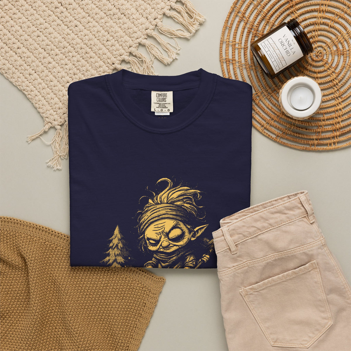 Baba Yaga · “Polite visitors welcome.” — Garment-Dyed One-Ink Tee