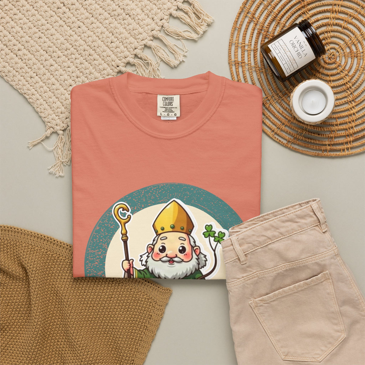 St Patrick · “He came back anyway.” — Garment-Dyed T-Shirt