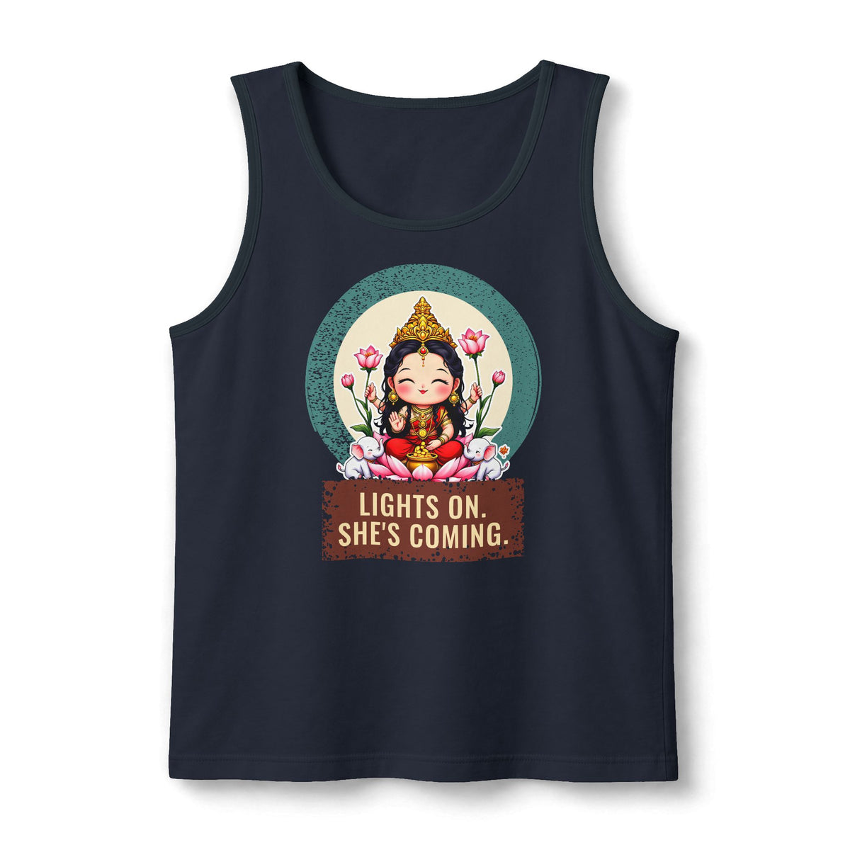 Lakshmi: She of the Lotus — Unisex Muscle Tank