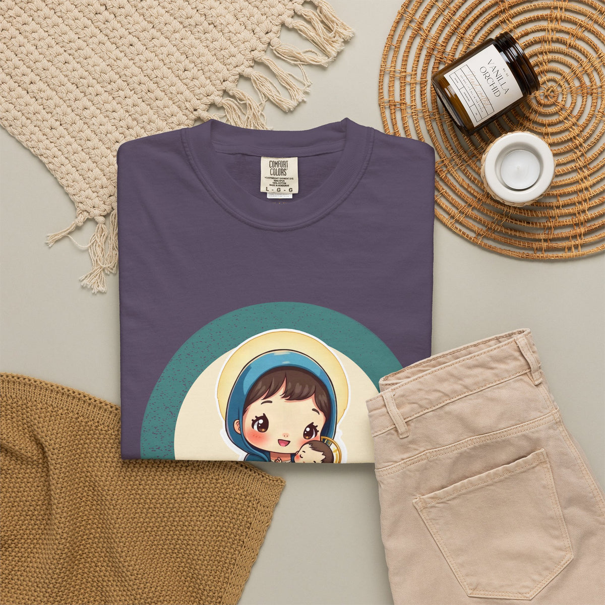 The Virgin Mary · “Ask your mother.” — Garment-Dyed T-Shirt