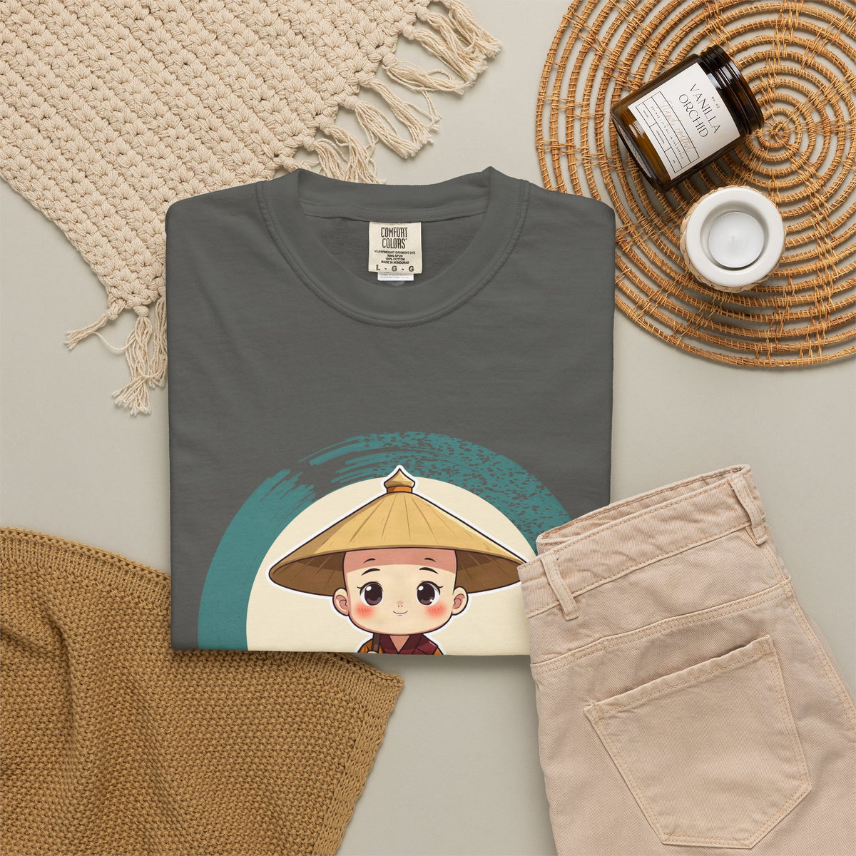 Kōbō Daishi · “Never walking alone.” — Garment-Dyed T-Shirt