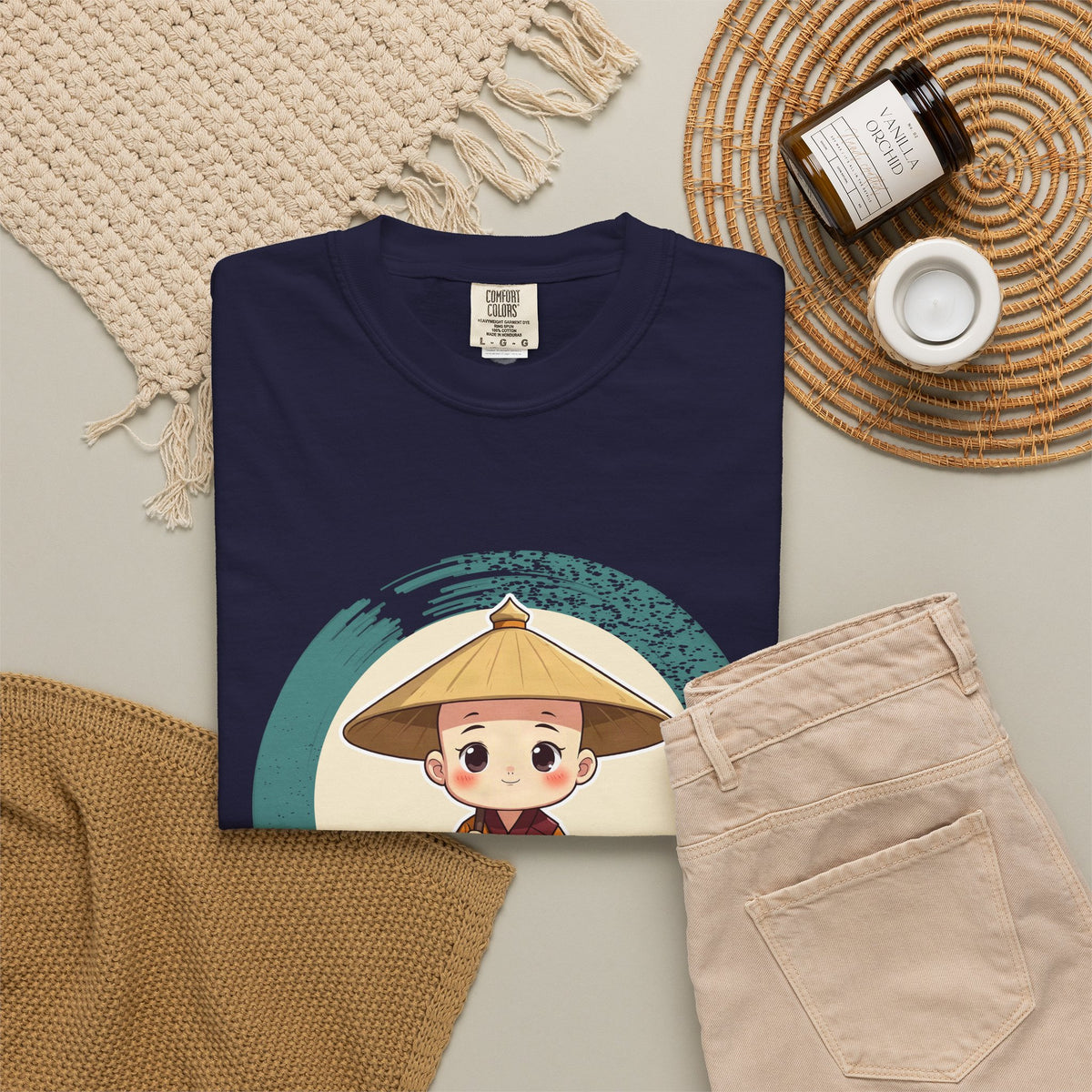 Kōbō Daishi · “Never walking alone.” — Garment-Dyed T-Shirt
