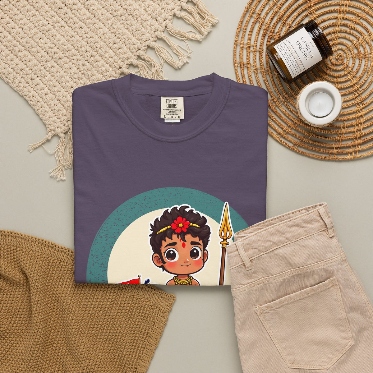 Murugan: Two Companions from One Tree — Garment-Dyed T-Shirt