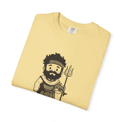 Poseidon · “He got the sea.” — Garment-Dyed One-Ink Tee
