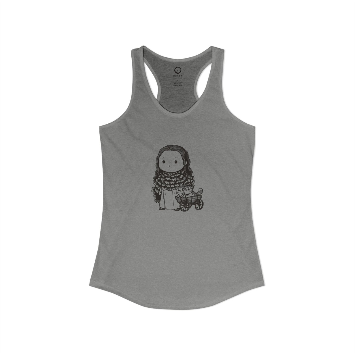 Freyja: Cats at the Reins — Women's Racerback Tank