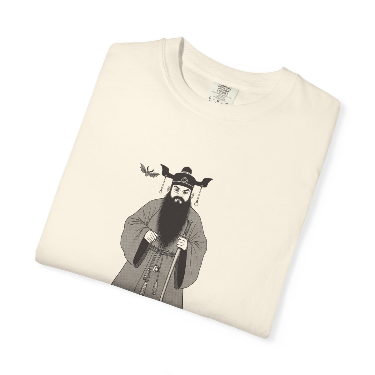 Zhong Kui: The Demon Queller — Garment-Dyed One-Ink Tee