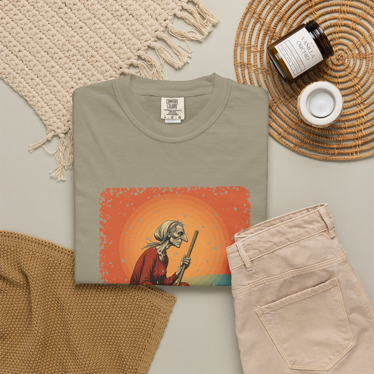 Baba Yaga: Bony Leg — Garment-Dyed T-Shirt