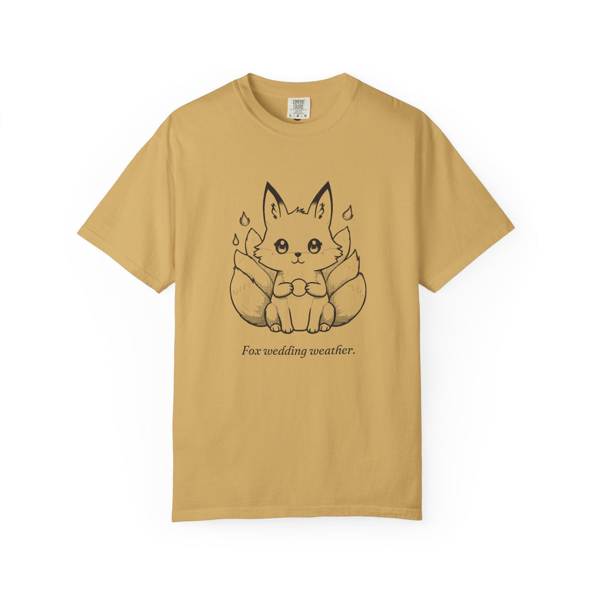 Kitsune · “Fox wedding weather.” — Garment-Dyed One-Ink Tee