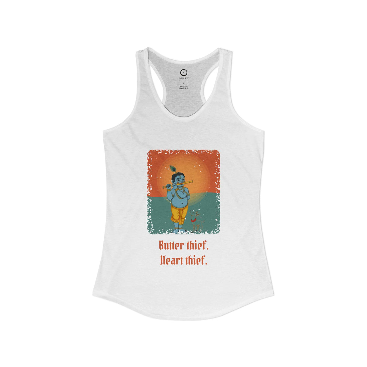 Krishna: Protector of Cows — Women's Racerback Tank