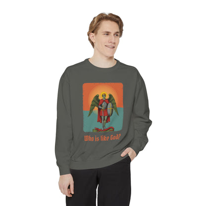 St Michael the Archangel: Chief Commander of Heaven — Garment-Dyed Sweatshirt