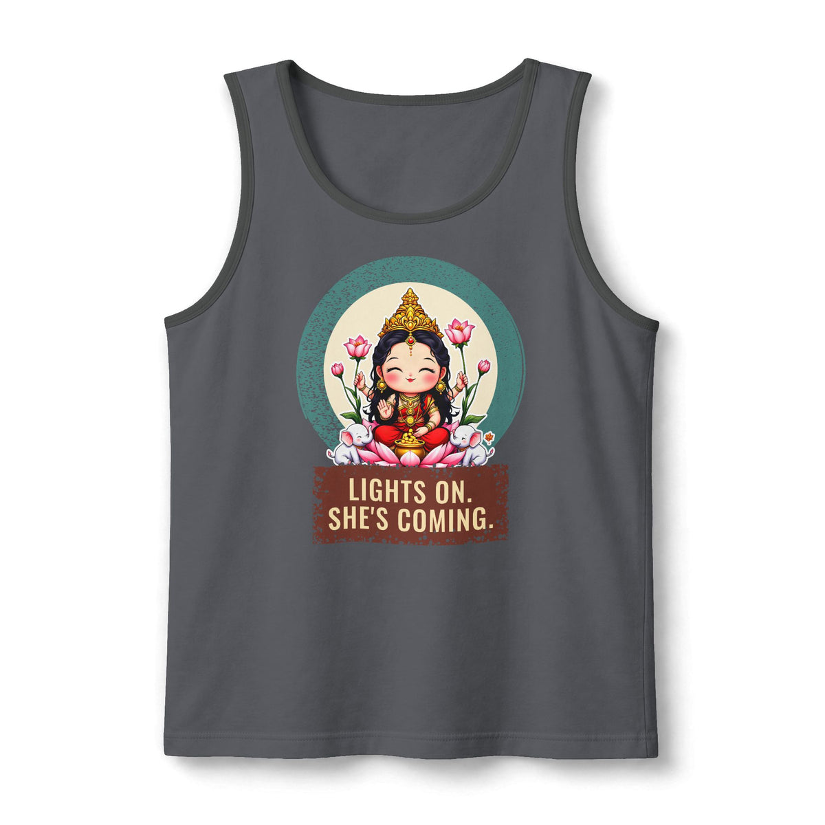 Lakshmi: She of the Lotus — Unisex Muscle Tank