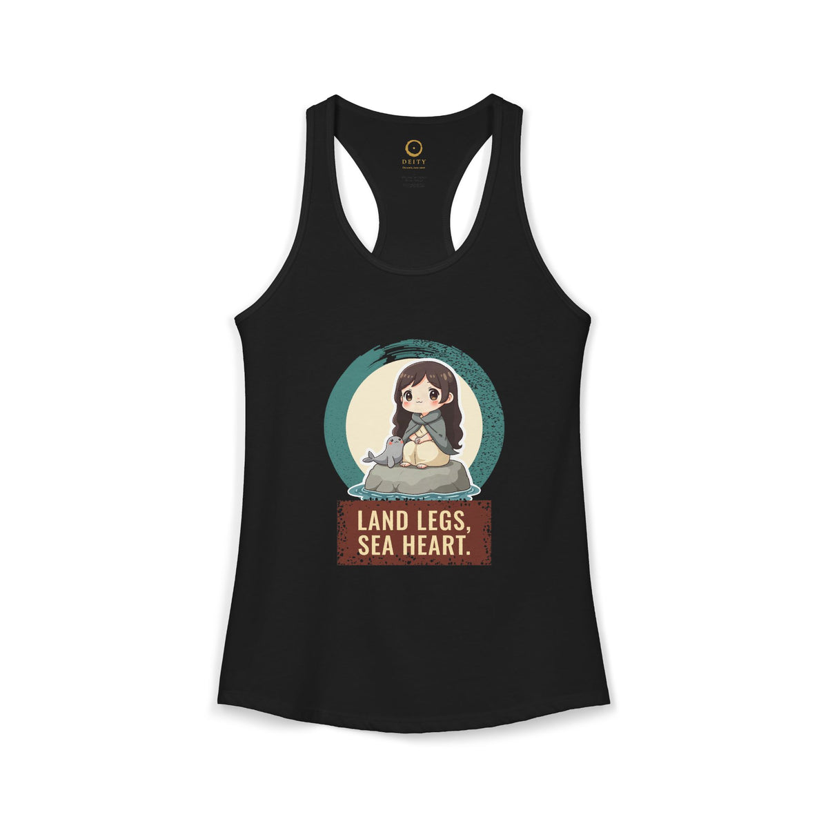 Selkie: Grey Selkie of Sule Skerry — Women's Racerback Tank