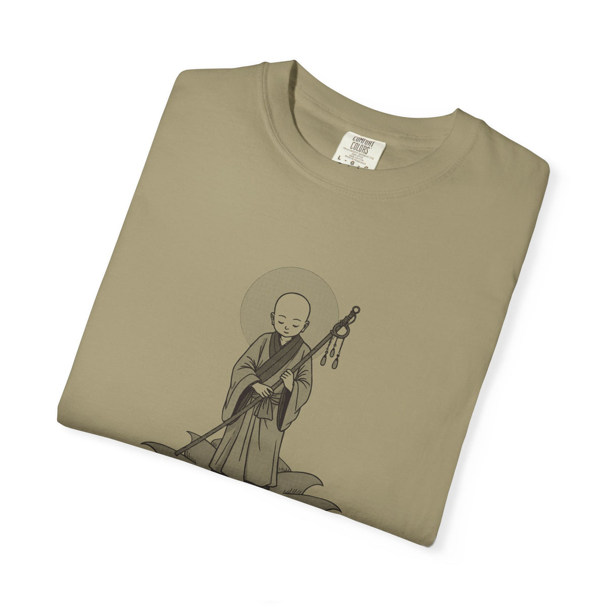 Jizō · “Travel buddy.” — Garment-Dyed One-Ink Tee