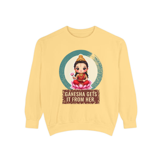 Parvati: Gauri, the Radiant One — Garment-Dyed Sweatshirt
