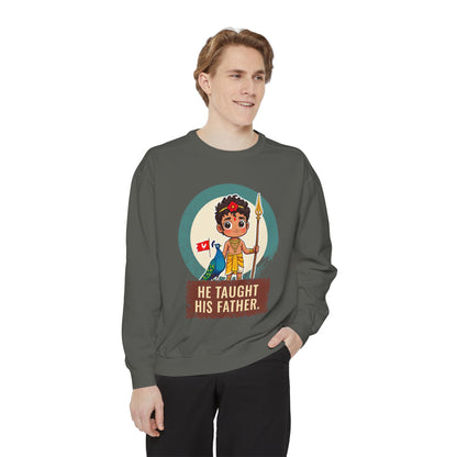 Murugan: Two Companions from One Tree — Garment-Dyed Sweatshirt