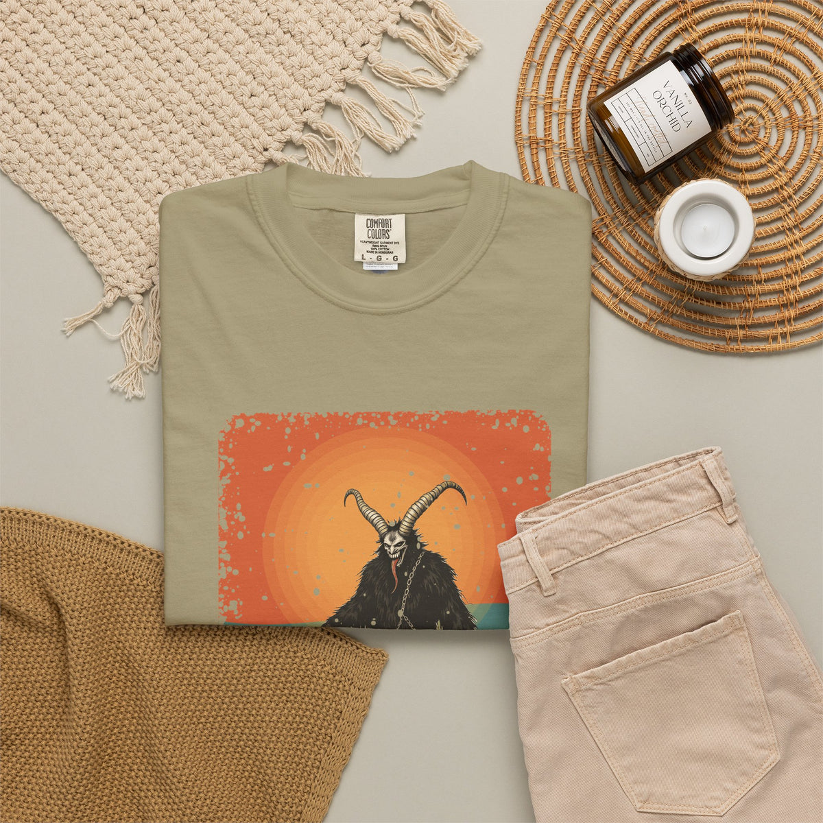 Krampus: Driver of Winter Spirits — Garment-Dyed T-Shirt