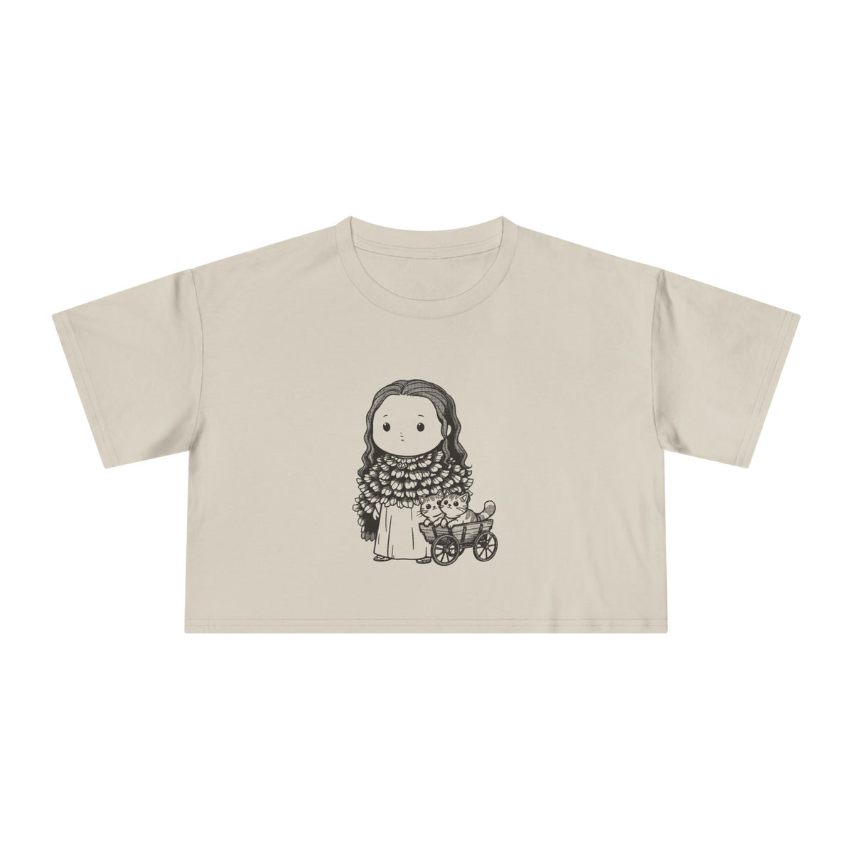 Freyja: Cats at the Reins — Women's Crop Tee