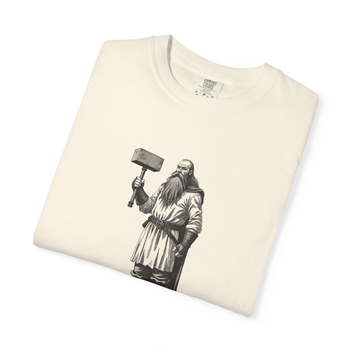 Thor · “Bring a raincoat.” — Garment-Dyed One-Ink Tee