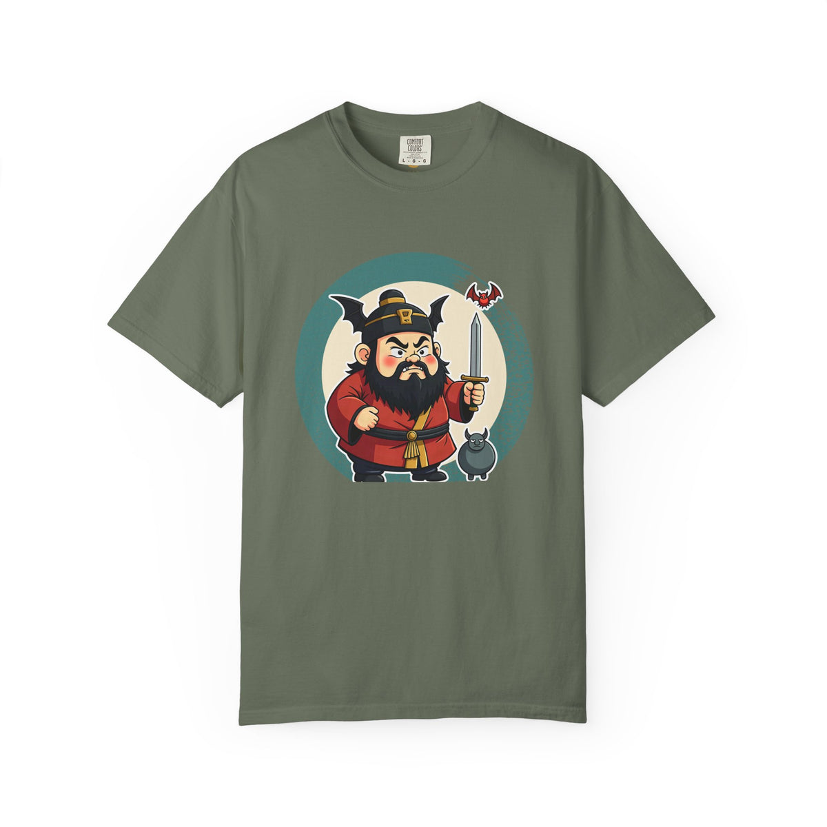 Zhong Kui: Bringer of the Five Blessings — Garment-Dyed T-Shirt