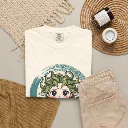 Medusa · “Look again.” — Garment-Dyed T-Shirt