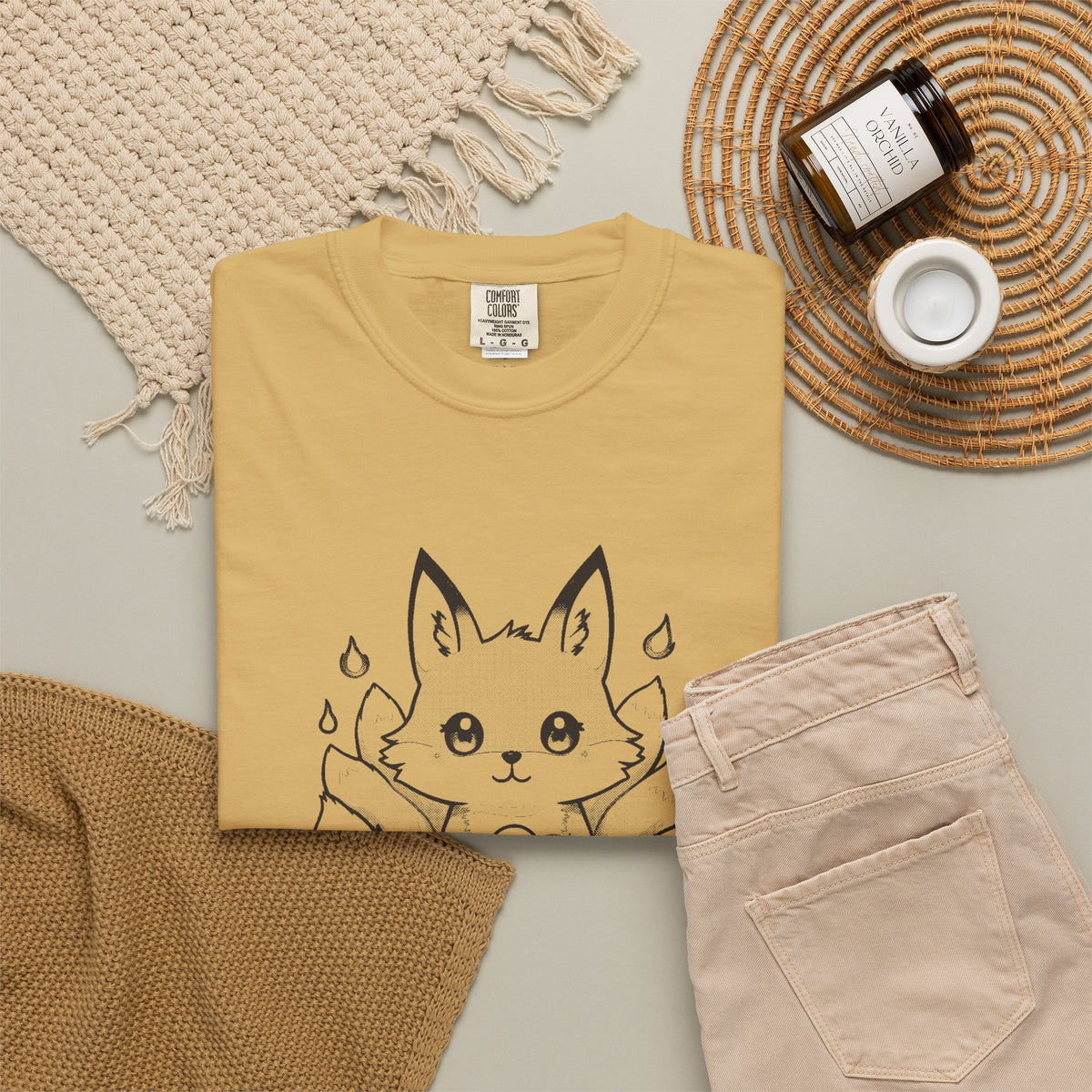 Kitsune · “Fox wedding weather.” — Garment-Dyed One-Ink Tee