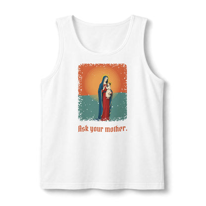 The Virgin Mary: Seat of Wisdom — Unisex Muscle Tank
