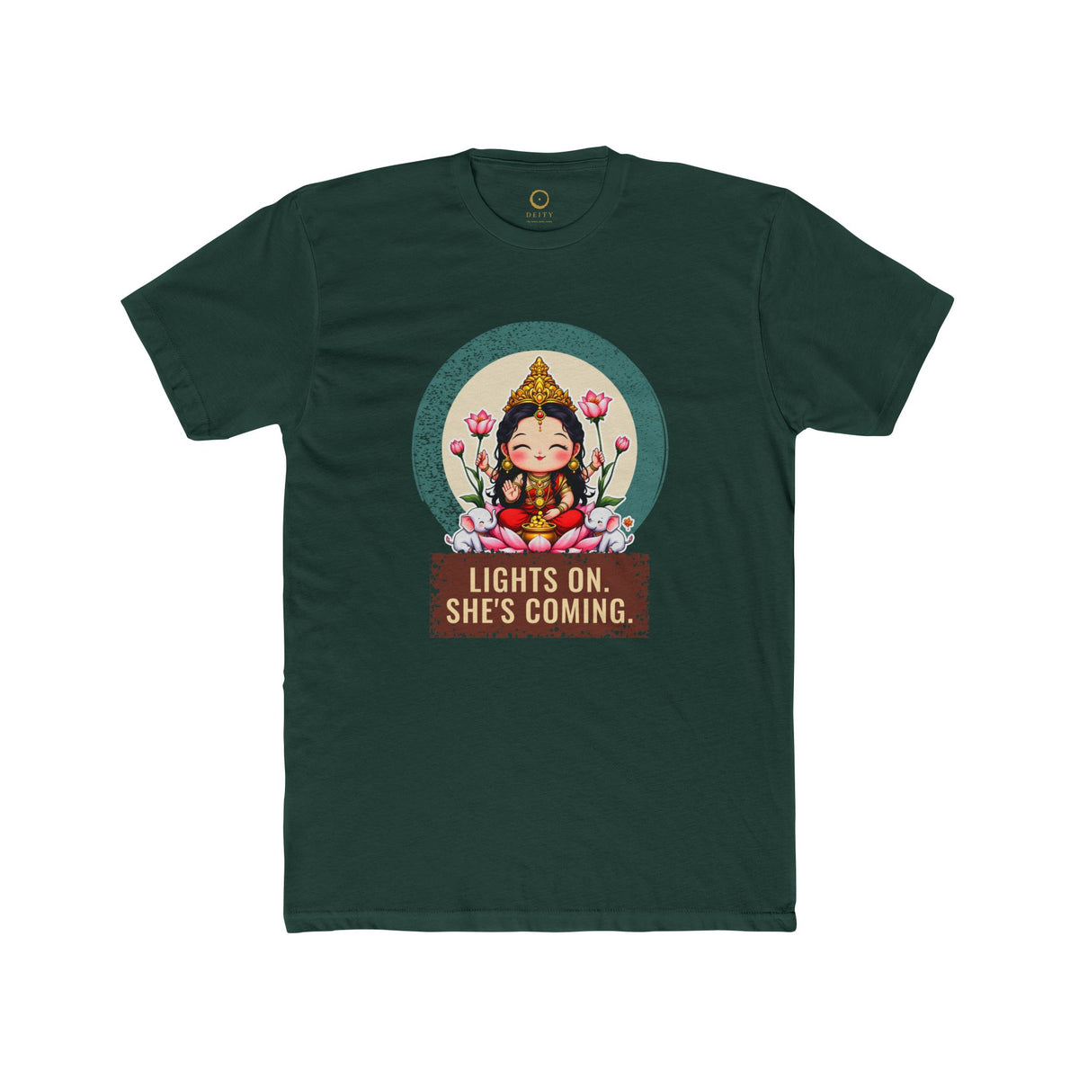 Lakshmi · “Lights on. She's coming.” — Unisex T-Shirt