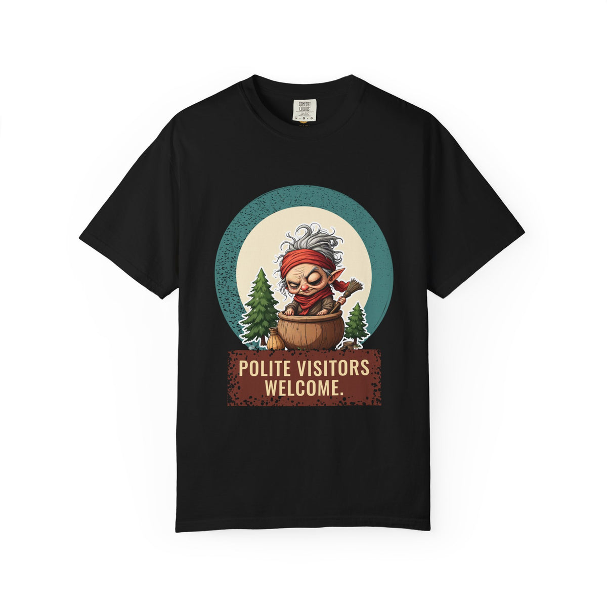 Baba Yaga: Grandmother Witch — Garment-Dyed T-Shirt
