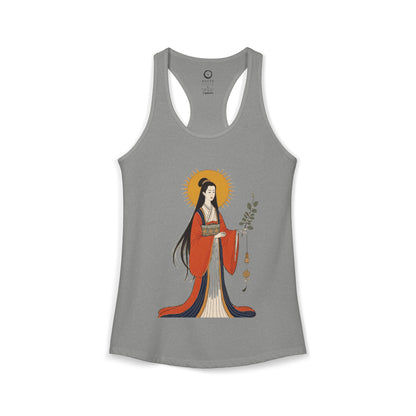 Amaterasu: She Who Shines in Heaven — Women's Racerback Tank