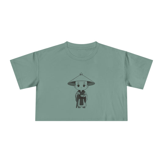 Kōbō Daishi: Walking with Every Pilgrim — Women's Crop Tee
