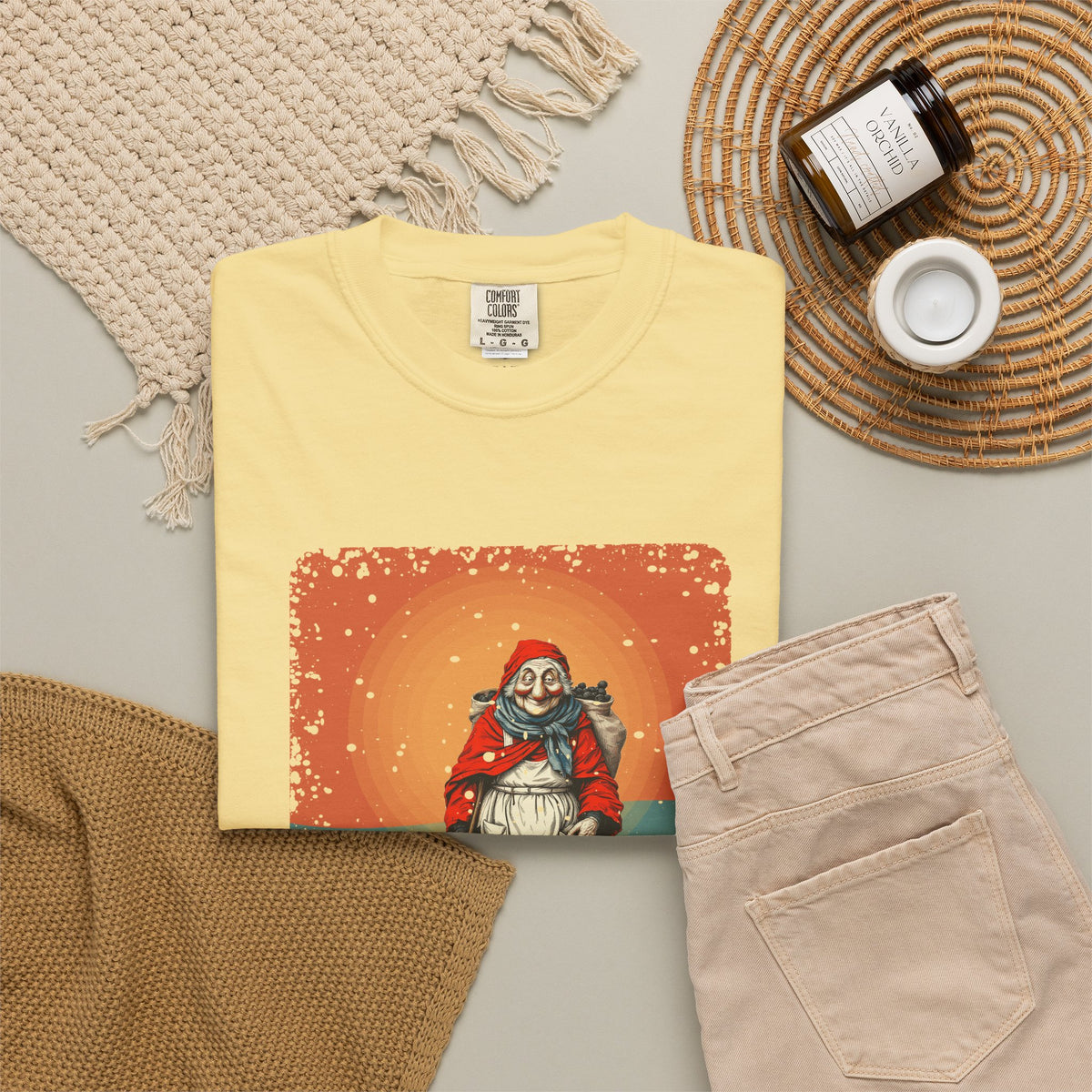 La Befana · “Sweep the old year out.” — Garment-Dyed T-Shirt