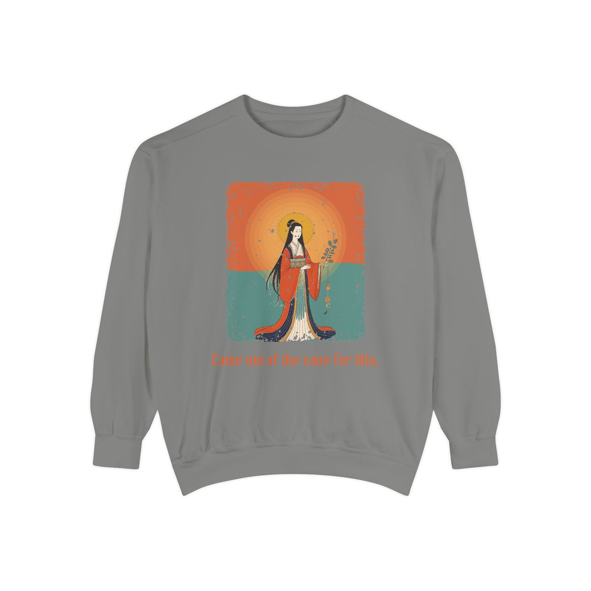 Amaterasu: She Who Shines in Heaven — Garment-Dyed Sweatshirt