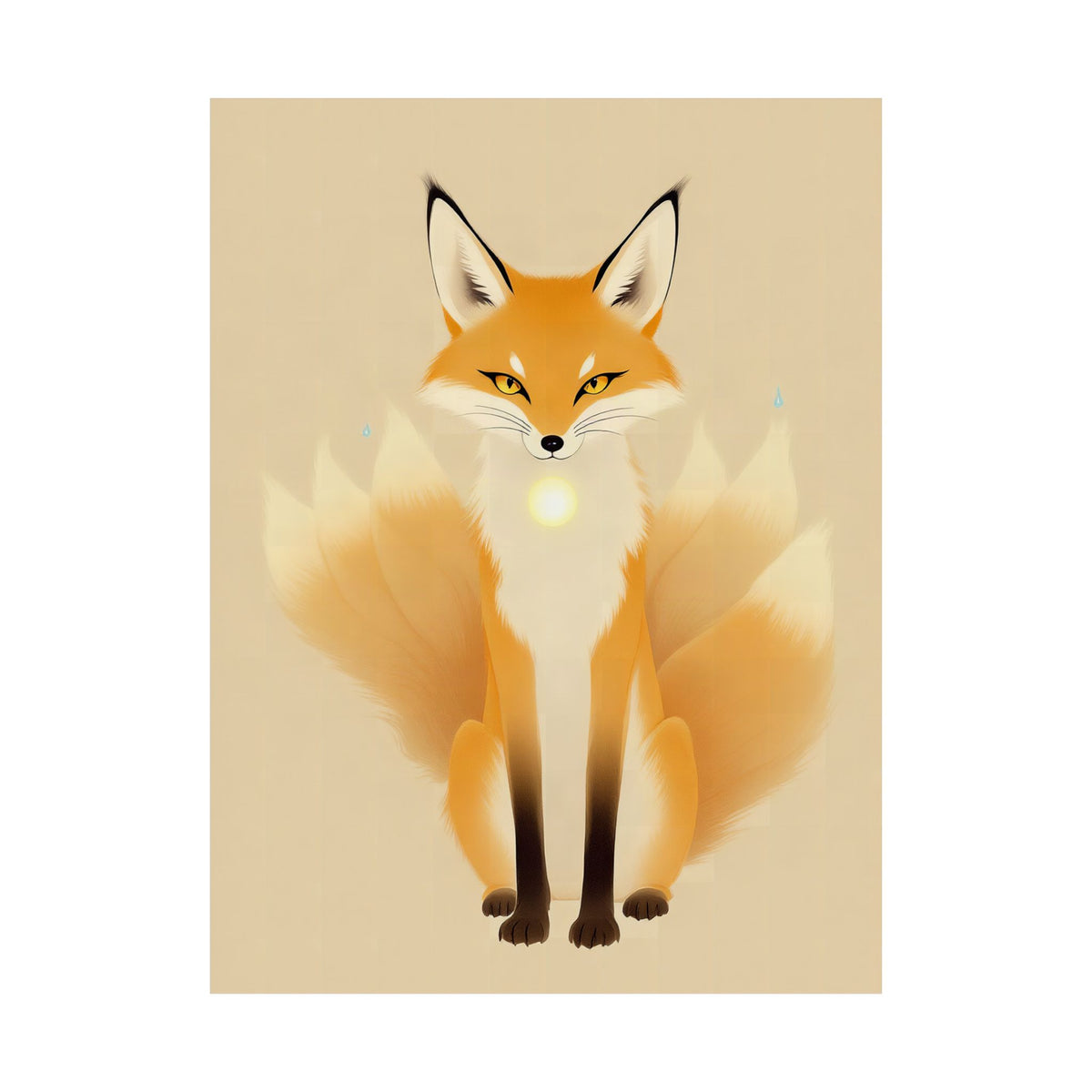Kitsune: The Nine-Tailed Fox — Art Print