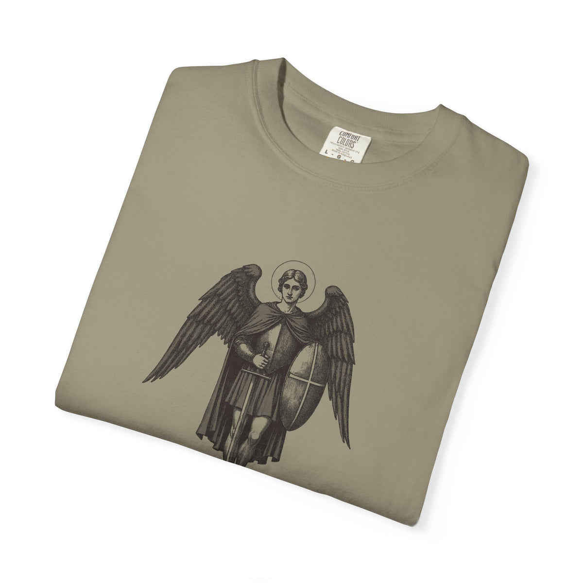 St Michael the Archangel: Chief Commander of Heaven — Garment-Dyed One-Ink Tee