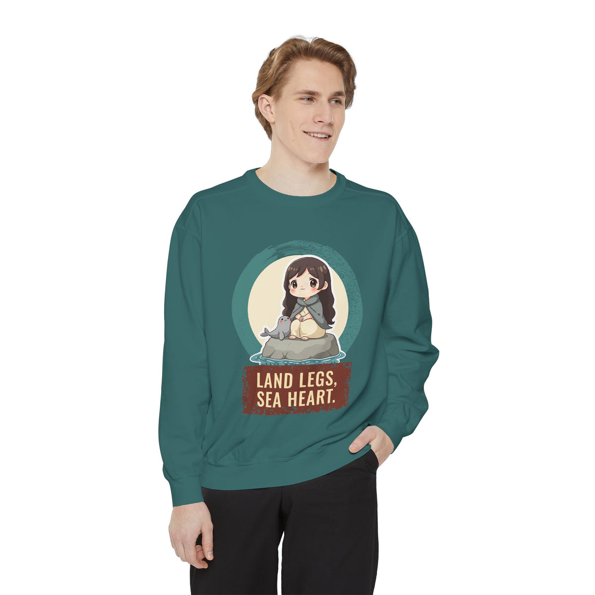 Selkie: Grey Selkie of Sule Skerry — Garment-Dyed Sweatshirt