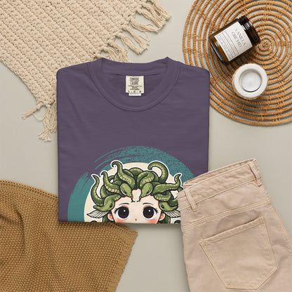 Medusa · “Look again.” — Garment-Dyed T-Shirt