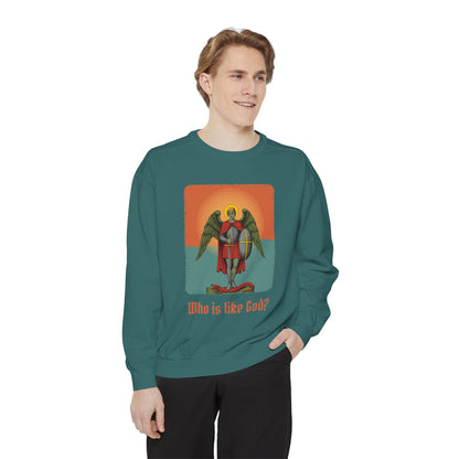 St Michael the Archangel: Chief Commander of Heaven — Garment-Dyed Sweatshirt